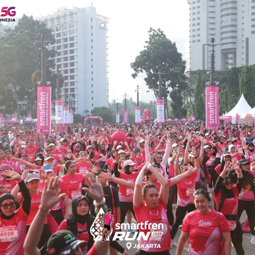 Race photo from SMARTFREN RUN 2026