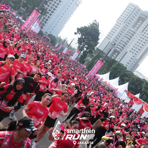Race photo from SMARTFREN RUN 2026