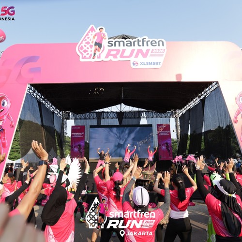 Race photo from SMARTFREN RUN 2026