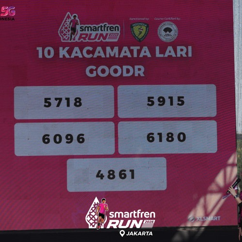 Race photo from SMARTFREN RUN 2026