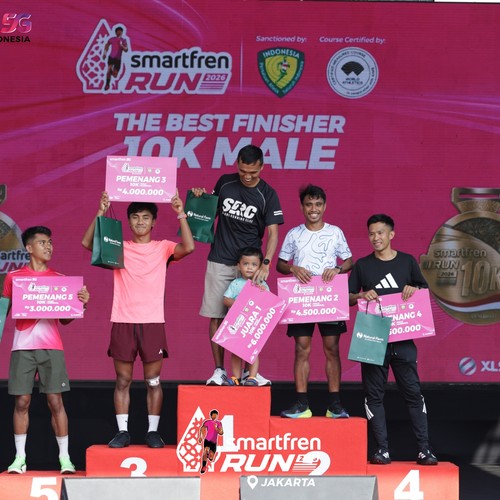 Race photo from SMARTFREN RUN 2026
