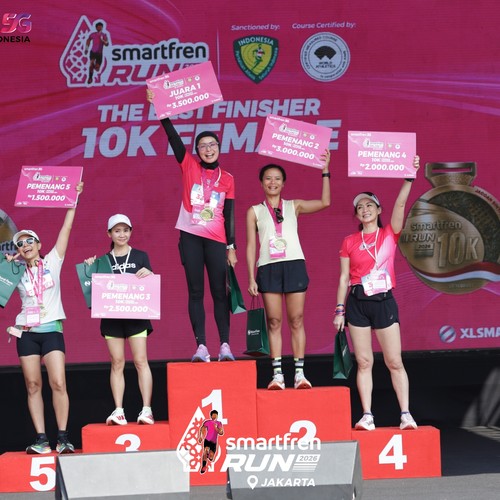 Race photo from SMARTFREN RUN 2026
