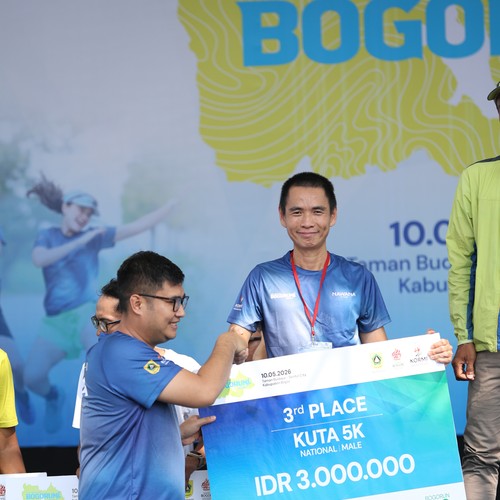 Race photo from BOGORUN 2026
