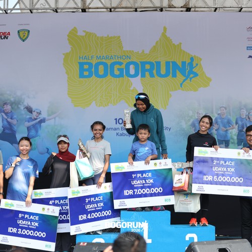 Race photo from BOGORUN 2026