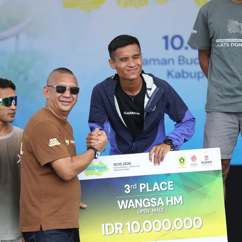 Race photo from BOGORUN 2026