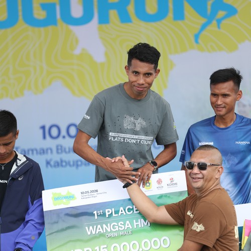 Race photo from BOGORUN 2026