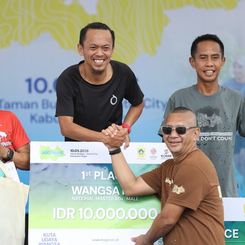 Race photo from BOGORUN 2026