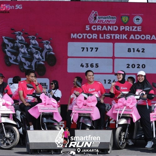 Race photo from SMARTFREN RUN 2026