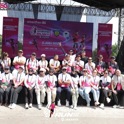 Race photo from SMARTFREN RUN 2026