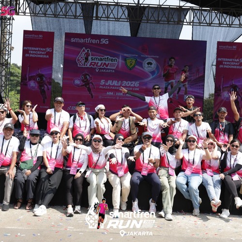 Race photo from SMARTFREN RUN 2026