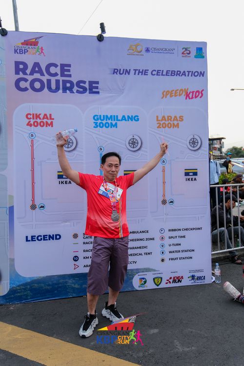 Race photo from CISANGKAN KBP CITY RUN 2025