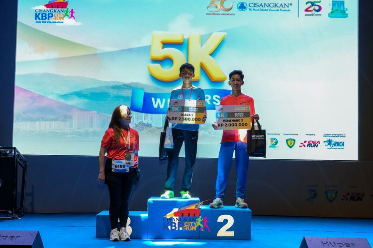 Race photo from CISANGKAN KBP CITY RUN 2025
