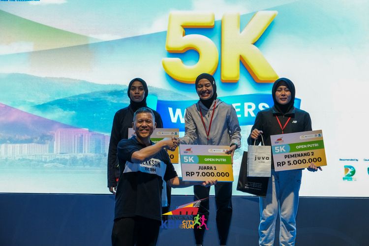 Race photo from CISANGKAN KBP CITY RUN 2025