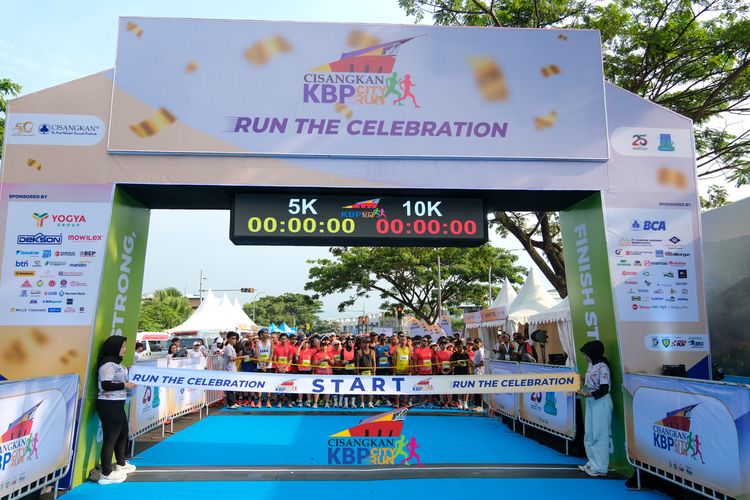 Race photo from CISANGKAN KBP CITY RUN 2025