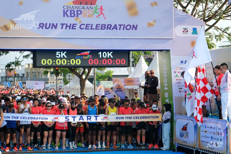 Race photo from CISANGKAN KBP CITY RUN 2025