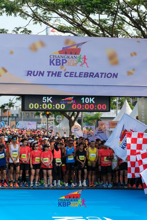 Race photo from CISANGKAN KBP CITY RUN 2025