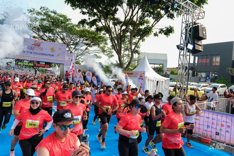 Race photo from CISANGKAN KBP CITY RUN 2025