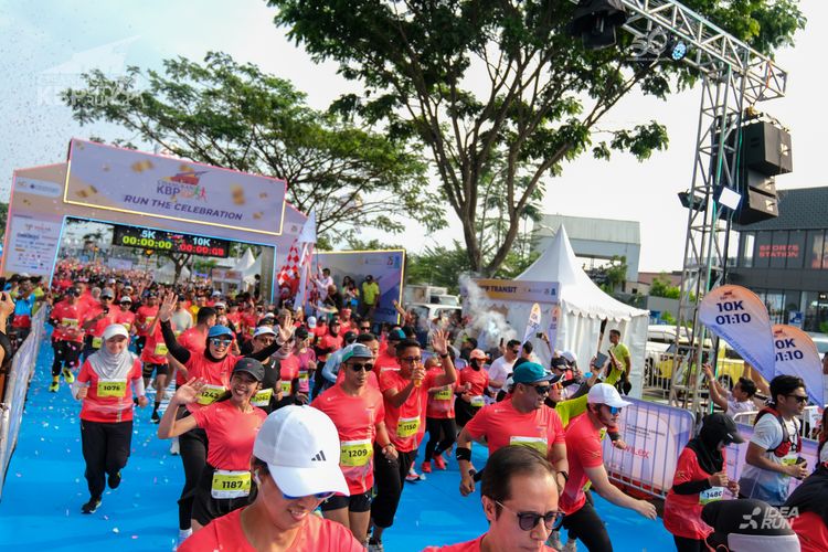 Race photo from CISANGKAN KBP CITY RUN 2025
