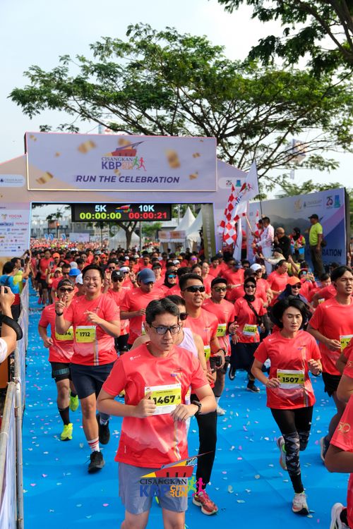 Race photo from CISANGKAN KBP CITY RUN 2025