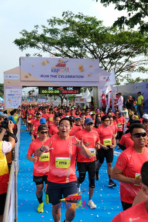 Race photo from CISANGKAN KBP CITY RUN 2025