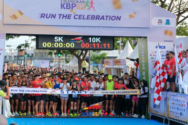 Race photo from CISANGKAN KBP CITY RUN 2025