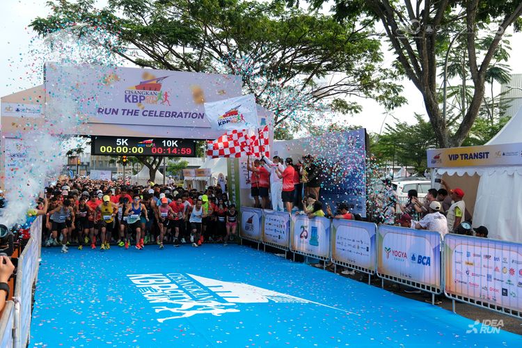 Race photo from CISANGKAN KBP CITY RUN 2025