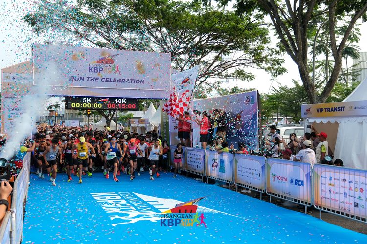 Race photo from CISANGKAN KBP CITY RUN 2025