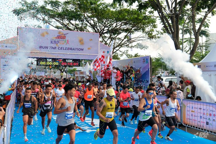 Race photo from CISANGKAN KBP CITY RUN 2025
