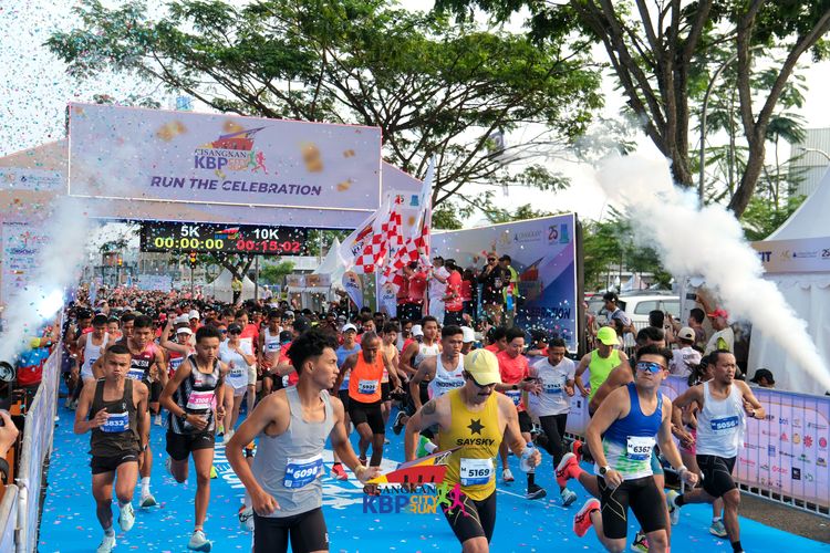 Race photo from CISANGKAN KBP CITY RUN 2025