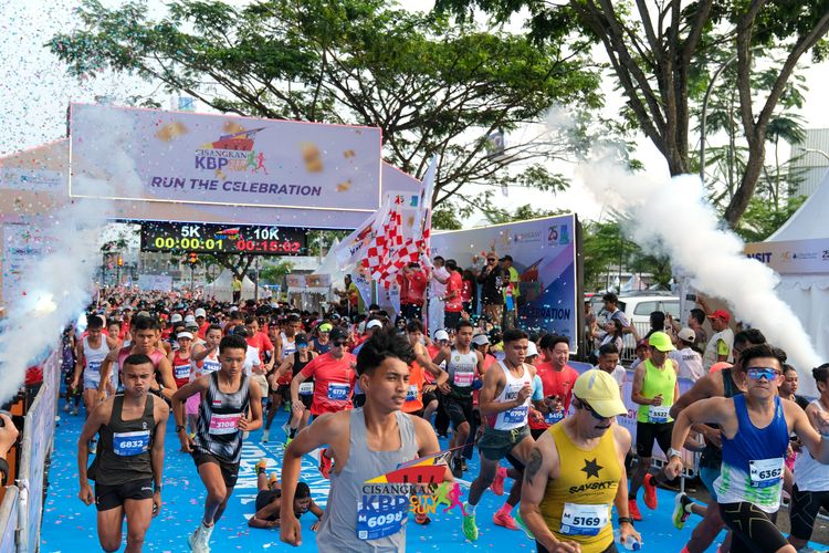 Race photo from CISANGKAN KBP CITY RUN 2025