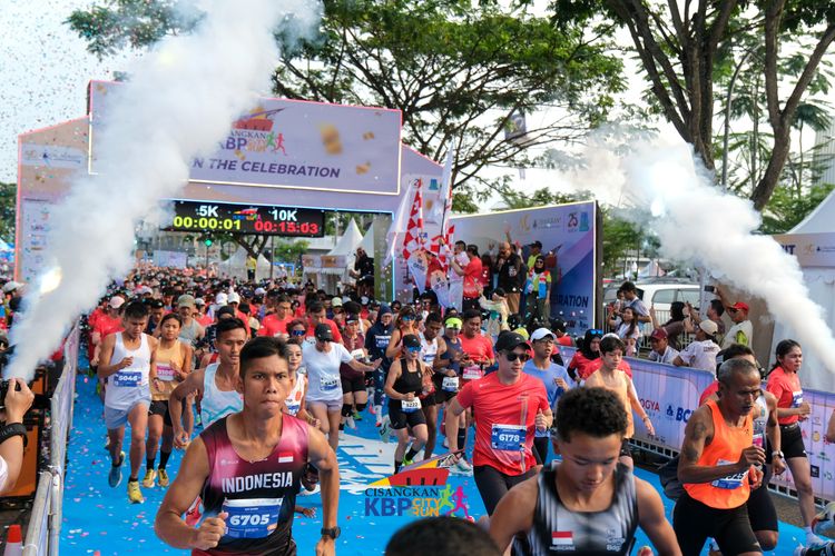 Race photo from CISANGKAN KBP CITY RUN 2025
