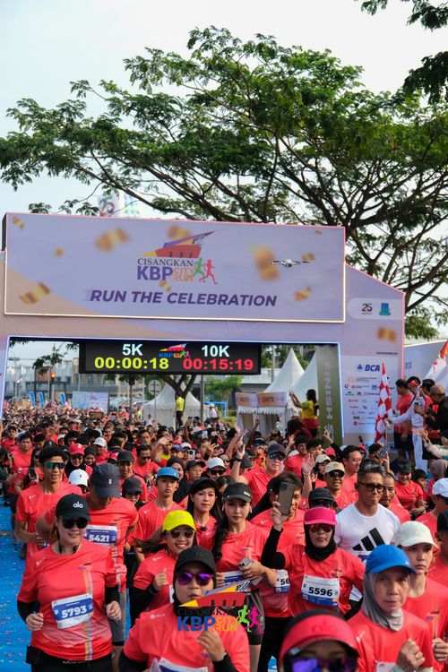 Race photo from CISANGKAN KBP CITY RUN 2025