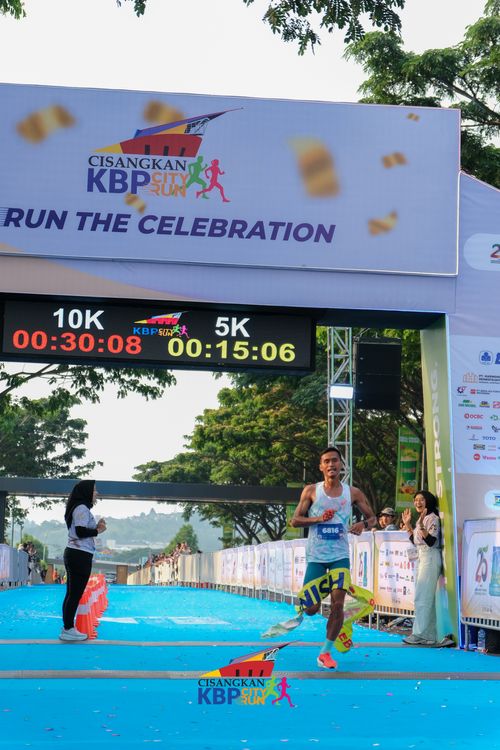 Race photo from CISANGKAN KBP CITY RUN 2025