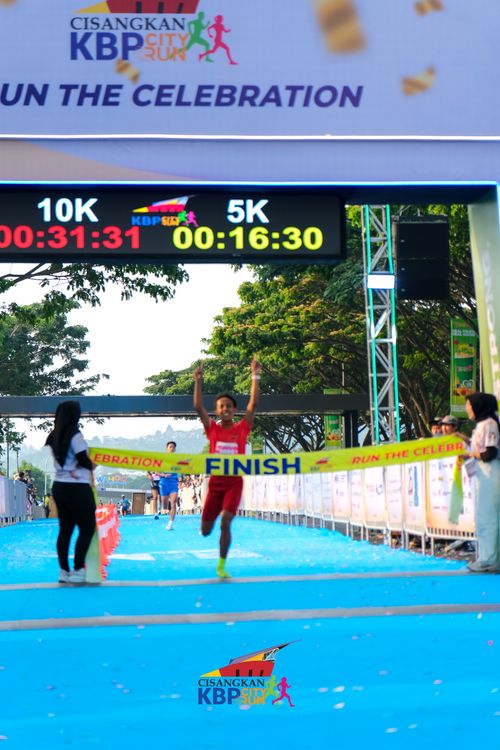 Race photo from CISANGKAN KBP CITY RUN 2025