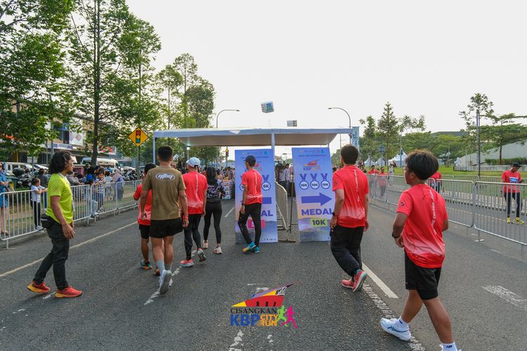Race photo from CISANGKAN KBP CITY RUN 2025