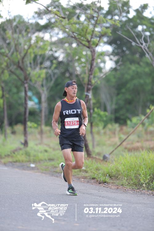 Race photo from Arutmin Borneo Run 2024