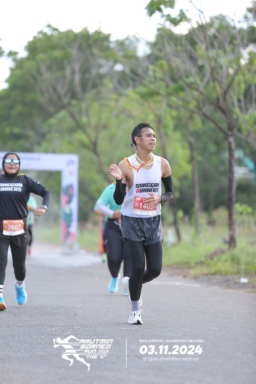 Race photo from Arutmin Borneo Run 2024