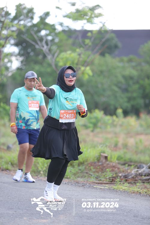 Race photo from Arutmin Borneo Run 2024