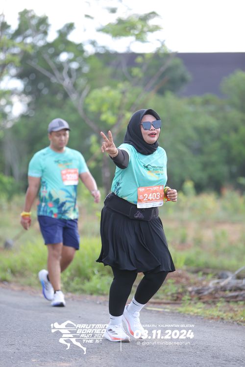 Race photo from Arutmin Borneo Run 2024