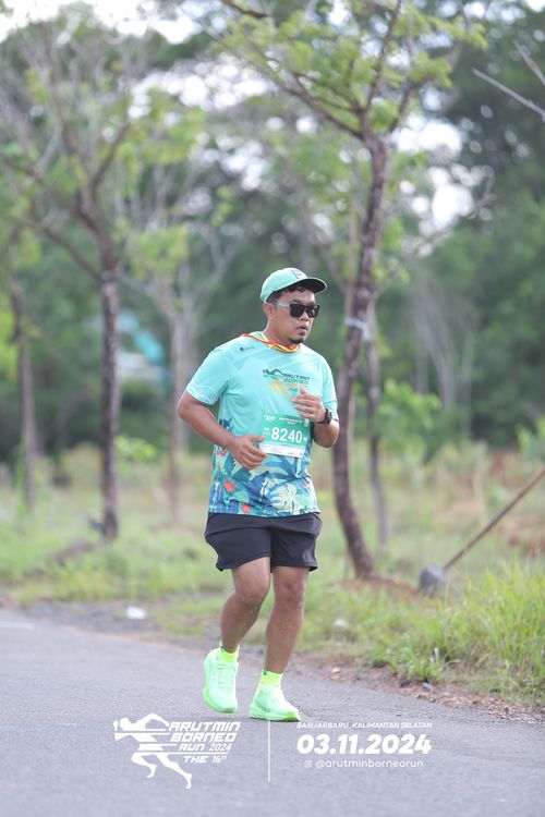 Race photo from Arutmin Borneo Run 2024