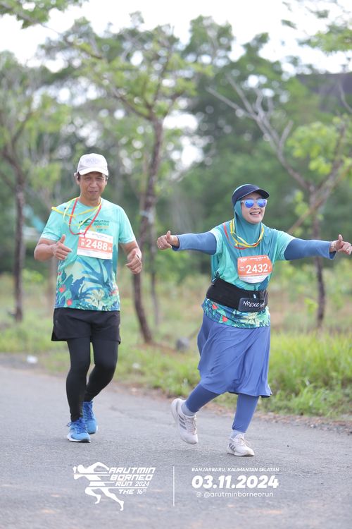 Race photo from Arutmin Borneo Run 2024