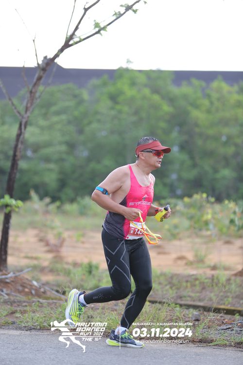 Race photo from Arutmin Borneo Run 2024