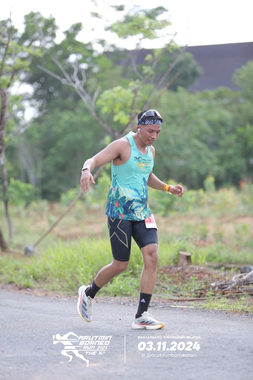 Race photo from Arutmin Borneo Run 2024