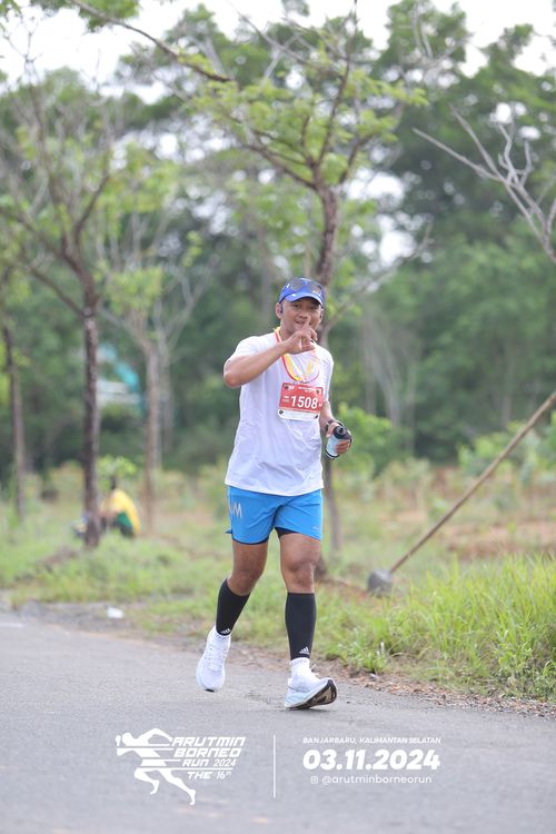 Race photo from Arutmin Borneo Run 2024