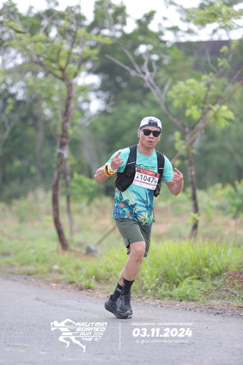 Race photo from Arutmin Borneo Run 2024