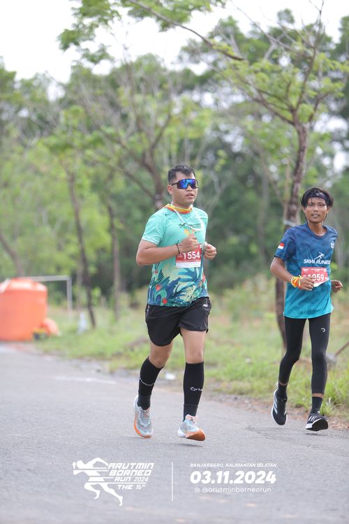 Race photo from Arutmin Borneo Run 2024
