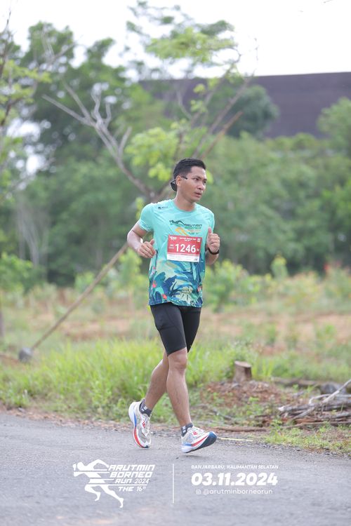 Race photo from Arutmin Borneo Run 2024