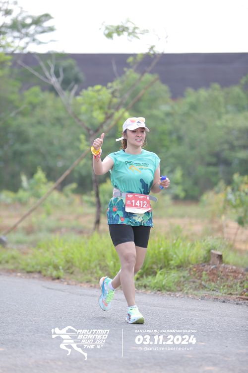 Race photo from Arutmin Borneo Run 2024