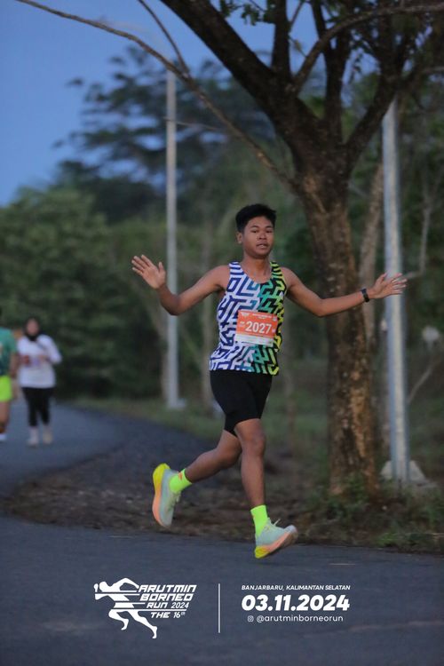 Race photo from Arutmin Borneo Run 2024