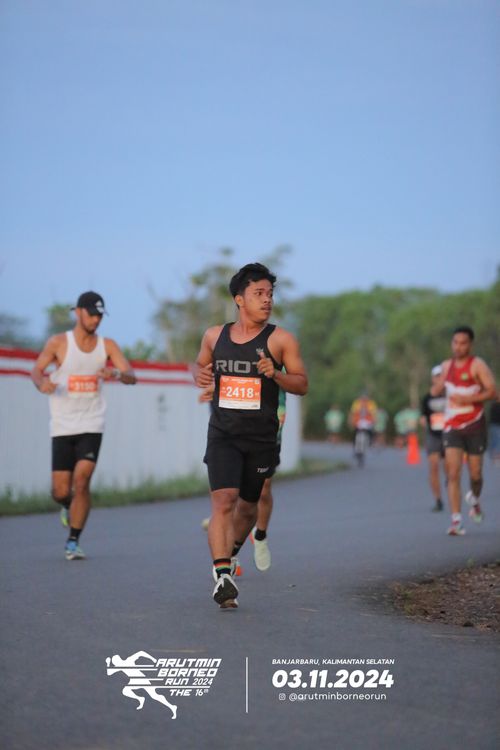 Race photo from Arutmin Borneo Run 2024
